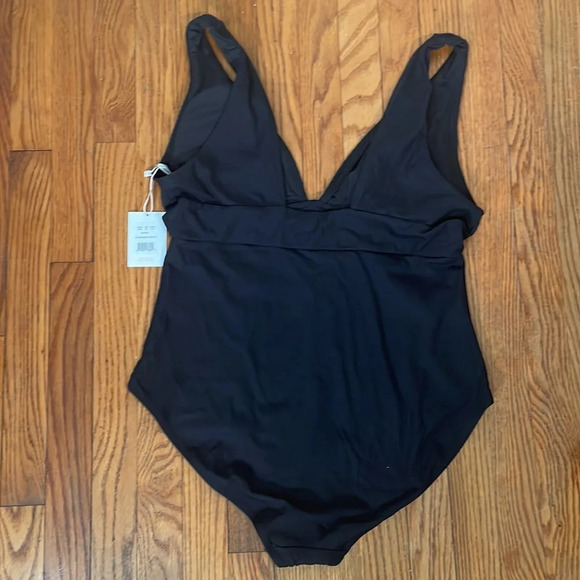 Andie Swim The Mykonos Rib One Piece LT Swimsuit Black size XXXL Long torso NWT - Picture 4 of 7